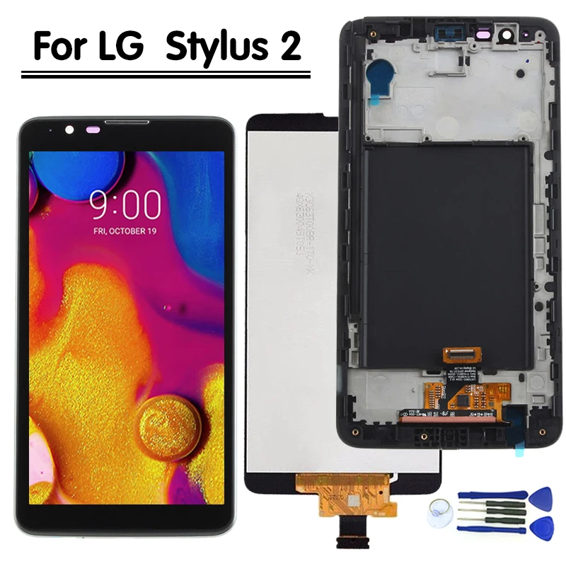 Для LG LS775 Lcd Stylus 2 K520 дисплей с кодирующий преобразователь сенсорного экрана в