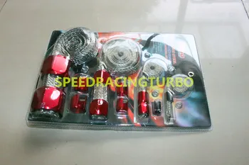 

STAINLESS BRAIDED ENGINE/VACUUM/FUEL/HEATER/OIL LINE DRESS-UP HOSE SLEEVE RED