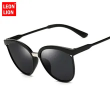 LeonLion, классические брендовые дизайнерские солнцезащитные очки кошачий глаз, женские роскошные пластиковые солнцезащитные очки, Ретро стиль, для улицы, Lunette De Soleil Femme
