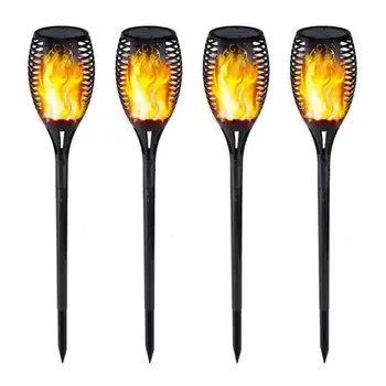 

1/2/4pcs Solar Powered Torch Light 3 Modes Streetlight LED Waterproof Flame Flickering Landscape Garden Lamp Spotlight