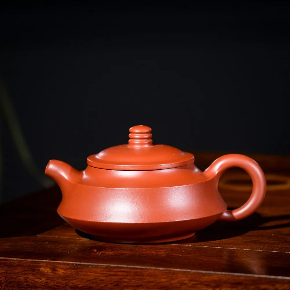 

150ml Yixing Good Quality Original Mud Famous Master All Handmade Zhu Mud Hanjun Pot Kung Fu Tea Kettle Tea Gift Genuine Custom