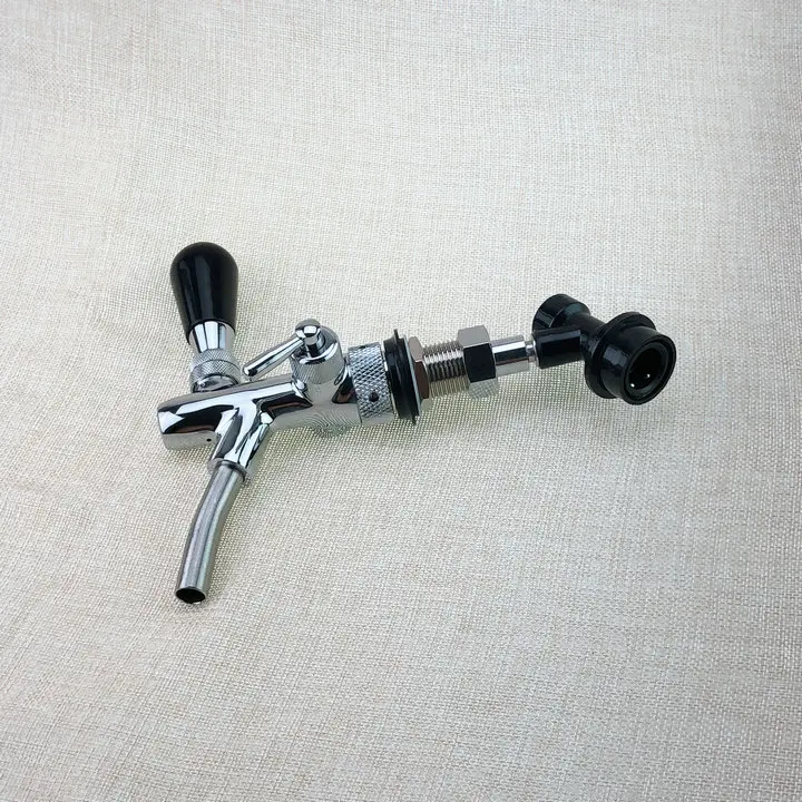 

Beer Tap Faucet with Ball Lock ,Adjustable Facuet with chrome plating For Cornelius Keg,homebrew kegging kit