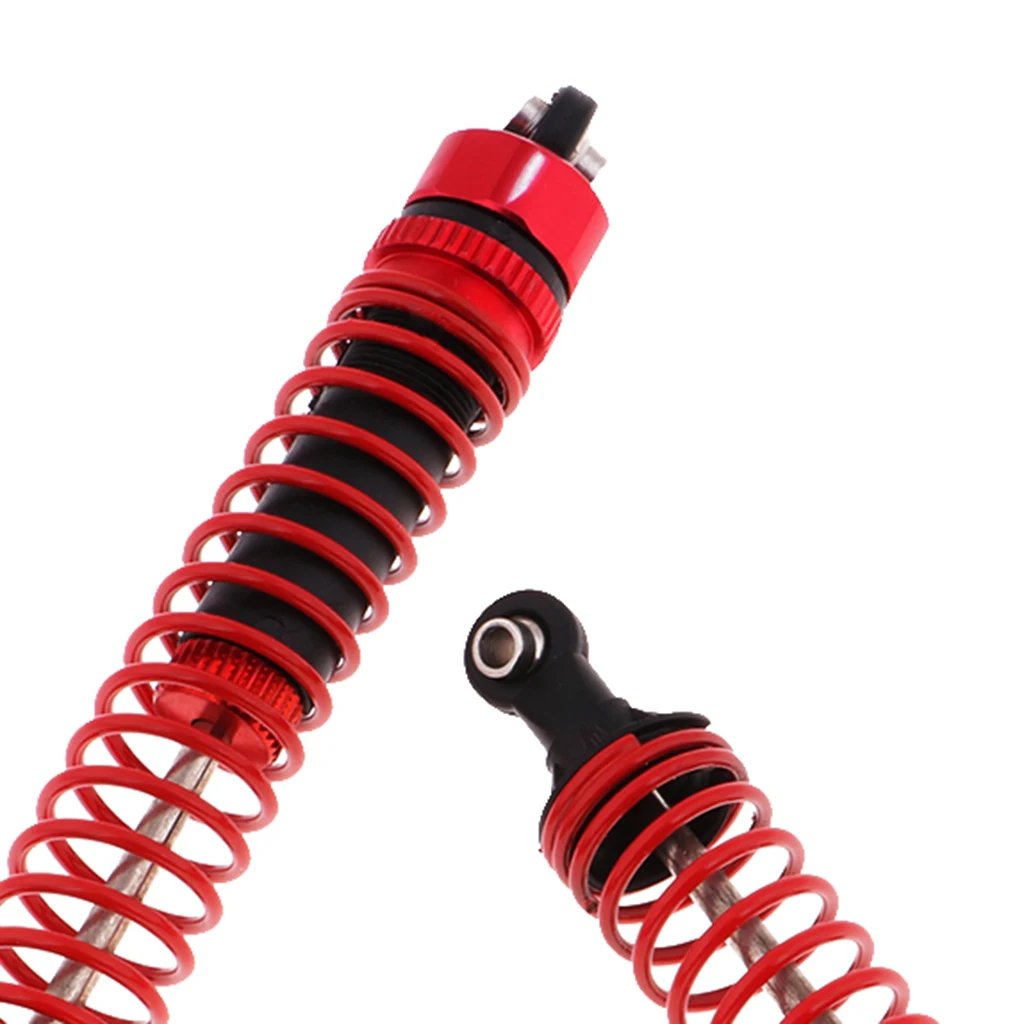 2x Metal Shock Absorber 1/12 High Speed RC Car Accessories Long Shock Absorber FY-BZ02 Damped Red Shock Absorption