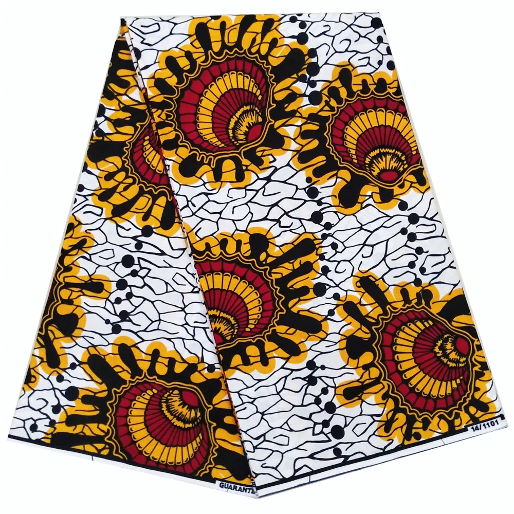 

Guaranteed high quality prints Nigeria dutch real super wax hollandais wax African cloth 100% cotton fabric A1168