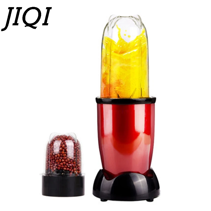 Murah Jiqi Mini Portable Electric Juicer Blender Makanan Bayi Milkshake Mixer Penggiling Daging Multifungsi Mesin Pembuat Jus Buah Uni Eropa US