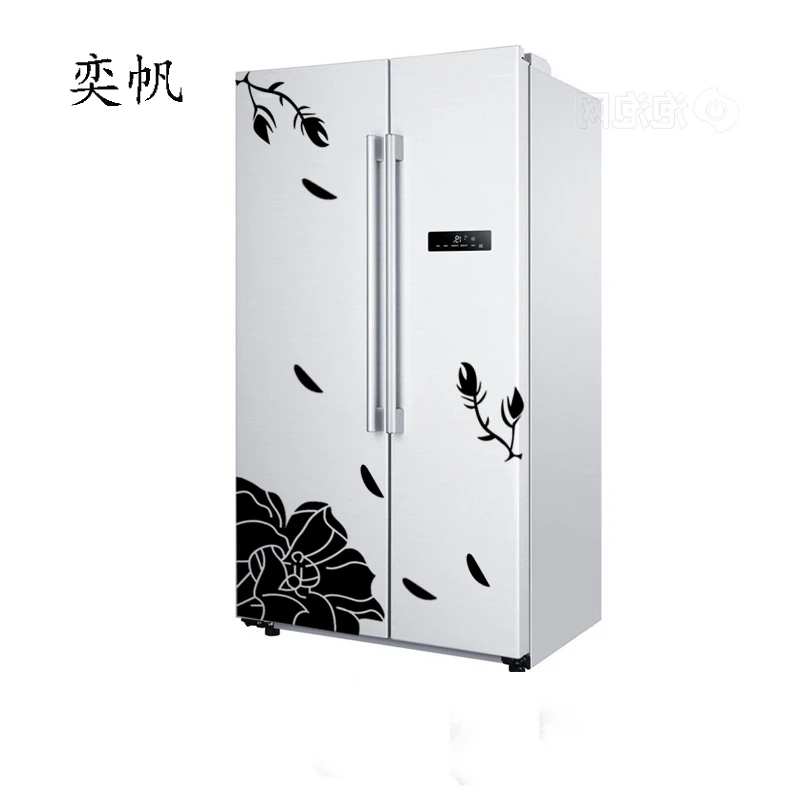 

One Set High Quality Magnolia Flower Refrigerator Sticker Wall stickers Home Decor Wall Decals Art Mural Poster Adesivo De Pared