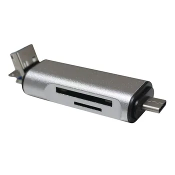 

HOT-3 In 1 Multi-Function Usb 3.0 Usb Micro-Usb Type C Tf Sd Card Reader For Pc Mobile Phone Android Otg Adapter