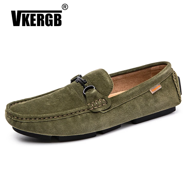 

2019 Spring Men Loafers Luxury BrandDesign Slip On Loafers Men Casual Shoes Summer High Quality Soft Flat Men Leather Boat Shoes