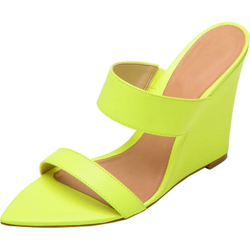neon green heels size 11