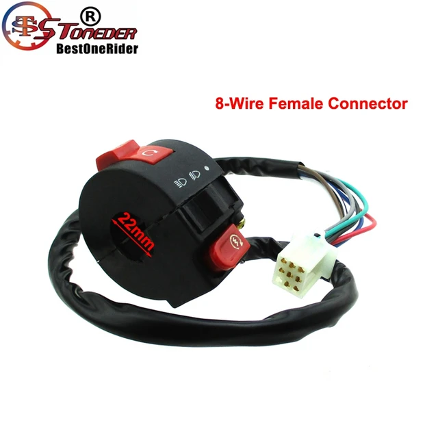 STONEDER 8 Wire Kill Light Start Switch Without Choke Lever For Chinese Kazuma Taotao Coolster 50cc 70cc 90cc 110cc ATV Quad