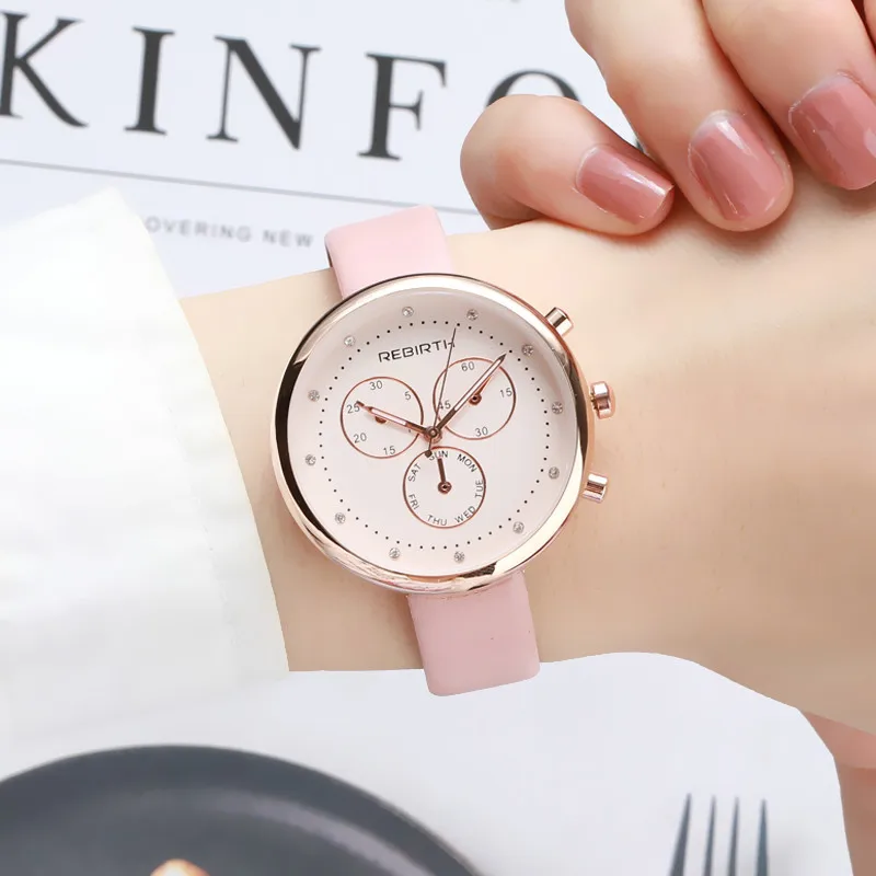 

Montre Femme Personality Design Fashion Luxury Top Brand Watches Casual Vintage Leather Big Dial Women Watche Delicate Clock