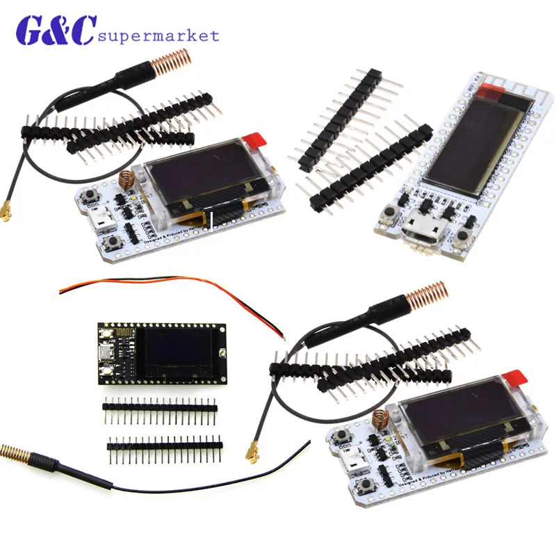 SX1276/SX1278 433 МГц LoRa ESP32 0 91/0 96 дюйма синий oled дисплей NodeMcu|Интегральные схемы| |