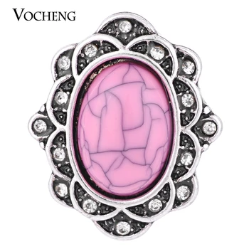 

10PCS/Lot Wholesale Vocheng Interchangeable Jewelry 4 Colors Oval Rhinestone Snap Charm Button Vn-1271*10 Free Shipping