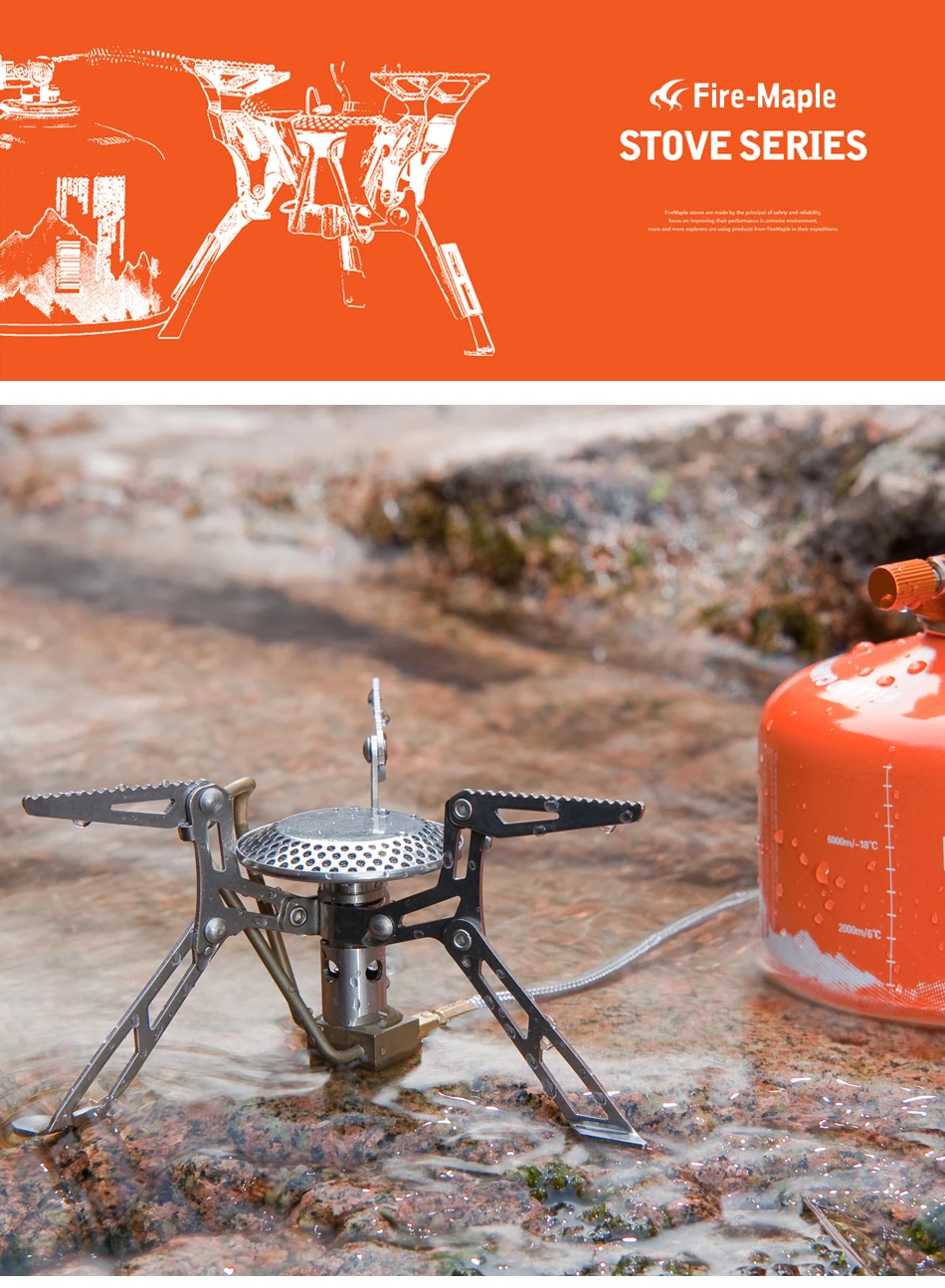 Hiking Gas Stoves Outdoor Picnic Stove Fire Maple Ultralight Portable Stainless Steel Gas Furnace FMS-118 Camping Gas Burners Hiking Gas Stoves Outdoor Picnic Stove Fire Maple Ultralight Portable Stainless Steel Gas Furnace FMS-118 Camping Gas Burners
