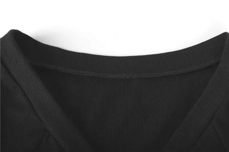 Горячее предложение лето мода сексуальный клуб v-образным вырезом без рукавов короткие бретели для бюста однотонная одежда обычный Harajuku трико свитер женский