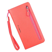 Wallet Women’s multi color Double Zippers Purse Female Wallets card bits iphone Handy Bags Pocket Women Wallets clutchs