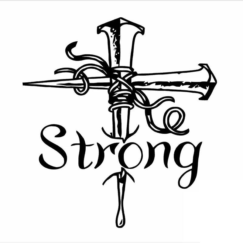 Cross Religious Strong Car Window Vinyl Bumper Sticker Decalin Car