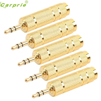 

5X Adapter plug Female audio 5X Gold 6.3mm 1/4 Female to 3.5mm 1/8 Male Stereo Audio Adapter Headphone Jack male Adapter db5 p30