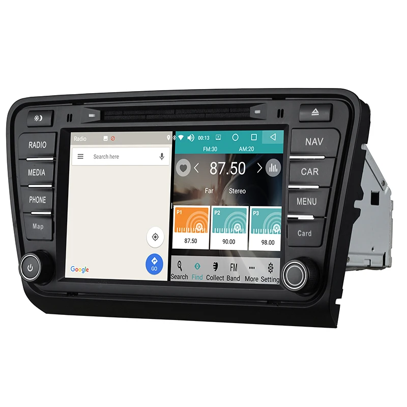 Автомобильный мультимедийный плеер 2 Din Android 8,0 автомобильный DVD для VW/Volkswage Skoda Octavia A7 2013- " 4G/32G сенсорный экран автомобильный Радио gps