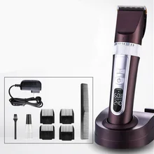 Kemei электрическая машинка для стрижки волос Аккумуляторная Триммер для удаления волос Бритва Беспроводная Регулируемая низкая шум для взрослых/детей