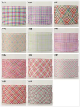 

10yards - different size -Grid patter Grosgrain ribbon -Lattice pattern printed grosgrain ribbon/satin ribbon