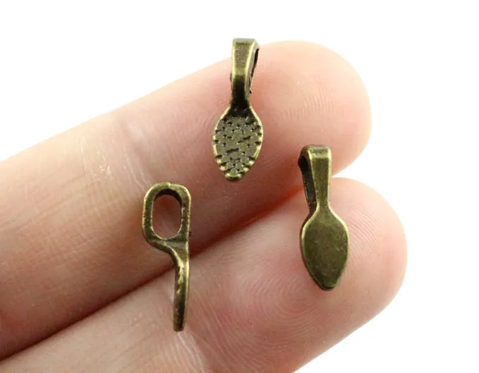 

15x5mm 40pcs Antique Bronze Plated Bail Connectors Handmade Charms Pendant:DIY for bracelet necklace-P6-25