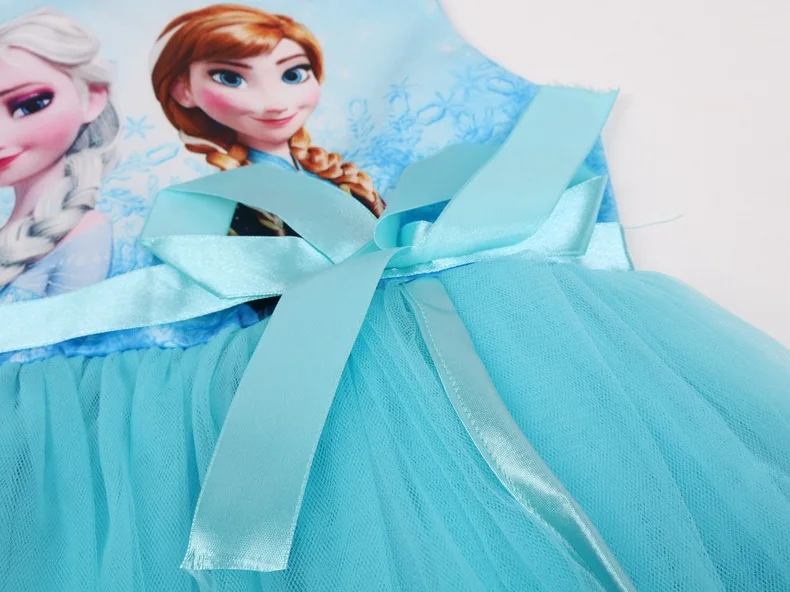 Платья Снежной Королевы Эльзы и Анны для девочек; подарок на день рождения; вечерние платья-пачки принцессы для девочек; Рождественская одежда для детей