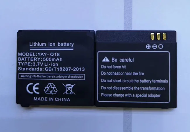 YAY Q18 аккумулятор 500mAh 3 7 V для смартфонов Q18|Комплекты аксессуаров телефонов| |