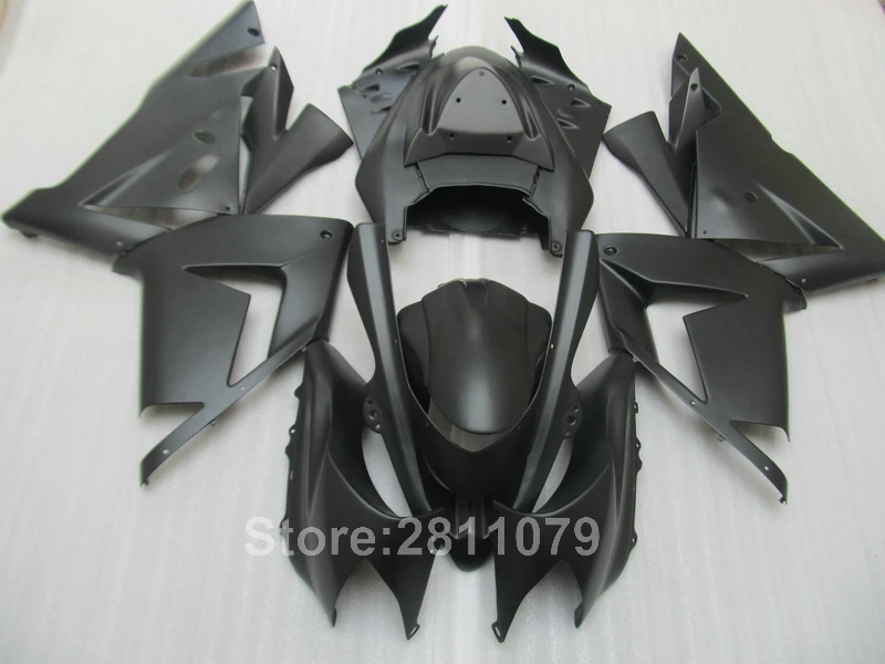 

Aftermarket body parts fairing kit for Kawasaki Ninja ZX10R 04 05 matte black fairings set ZX10R 2004 2005 GY33