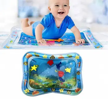 

Inflatable Patted Pad Baby Water Play Mat for Children Infant Tummy Time Playmat Activity Prostrate Cushion Marine Boy Girl Toys