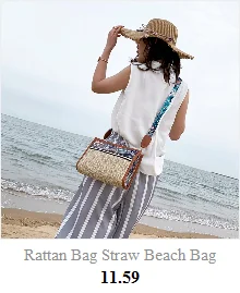 Плетеная соломенная сумка из бисера ручной работы, женская маленькая сумка-тоут для лета, сумка для путешествий, женская сумка на плечо для девушек