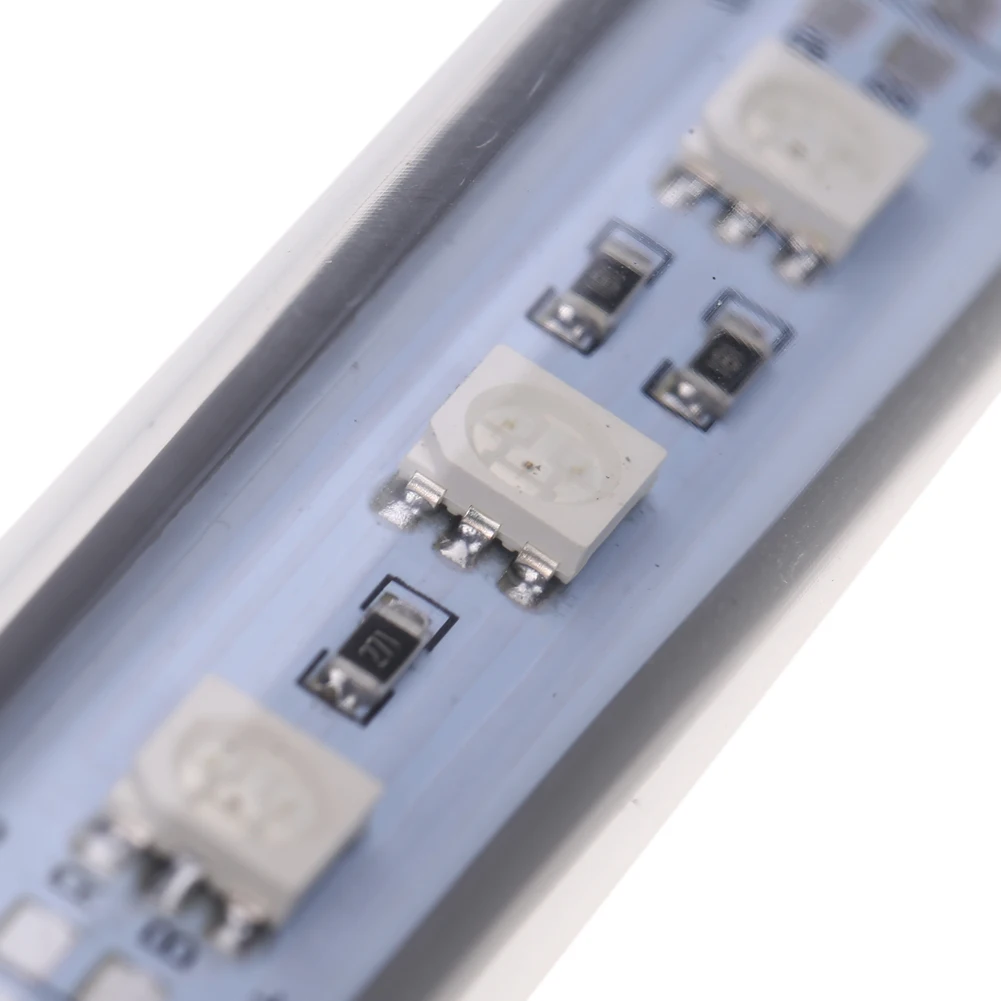 Светодиодная лампа RGB для аквариума 5050 SMD водонепроницаемая 18 см 28 38 48