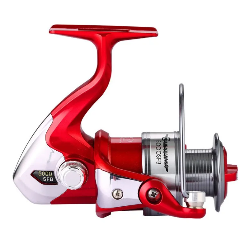 Automatic Folding Metal Handle Metal Spinning Reel Spool Sea Boat Spinning Non Gap Fish Wheel Lure Fishing Reel3