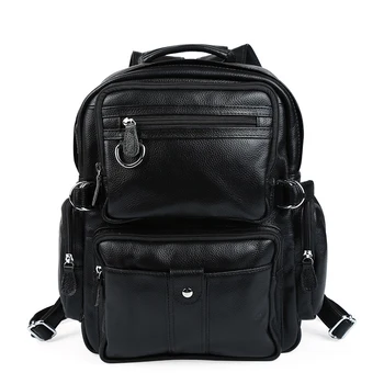 

Men's Backpacks Natural Genuine Leather Female Backpack Women School Bag For Boys Girls Large Capacity Shoulder Travel Mochila