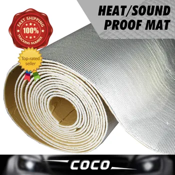 

1pcs 50(+/-1)cm x 400cm Car-Styling Sound Insulation Heat Killer Noise Deadener Muffler Mat Foil Shield Aluminum Cotton