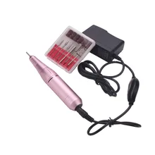 1set Professional Electric Nail Nursing Kit 100-240V 6 bits Drill Nail Machine Pedicure & Manicure Polish Nail Art Tool 1set nail drill bits set nail art polish manicure pedicure machine nail brushes gel nails polish remover makeup tool kit eu plug