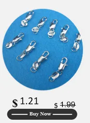 20 штук в партии 18K позолоченные платиновые покрытые Омары застежка с открывающимся кольцом подвески ювелирные изделия
