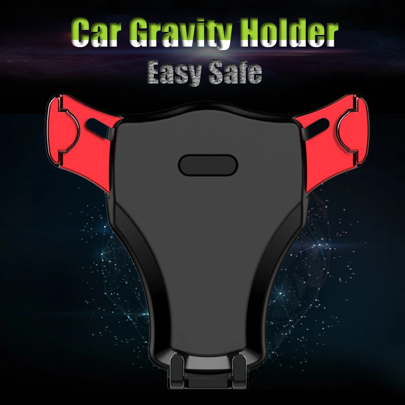 

Gravity reaction Car Mobile phone holder Clip type air vent mount GPS car phone holder for xiaomi MIX2 Samsung s8