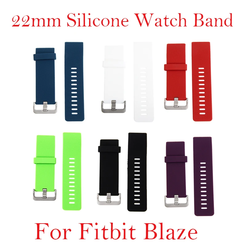 

22mm Silicone Watch Band fitbit blaze band with Connector Adapter Watch Sports Buckle Band Bracelet For Fitbit Blaze Smart Watch