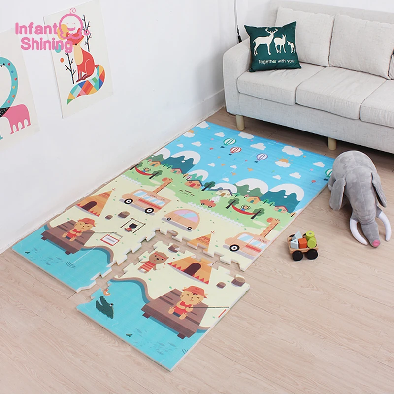 Us 39 0 40 Off Infant Shining Playmat Baby Carpet Children Crawling Mat Living Room Play Rugs Pad For Infants Toys In