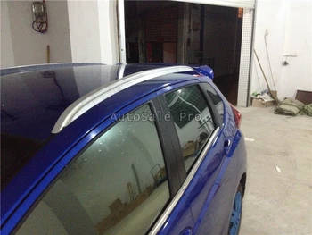 

For Honda fit 2014 2015 2016 2017 2018 Aluminium alloy Silver Top Roof Rails Rack Side Bars Decoration Trim car styling