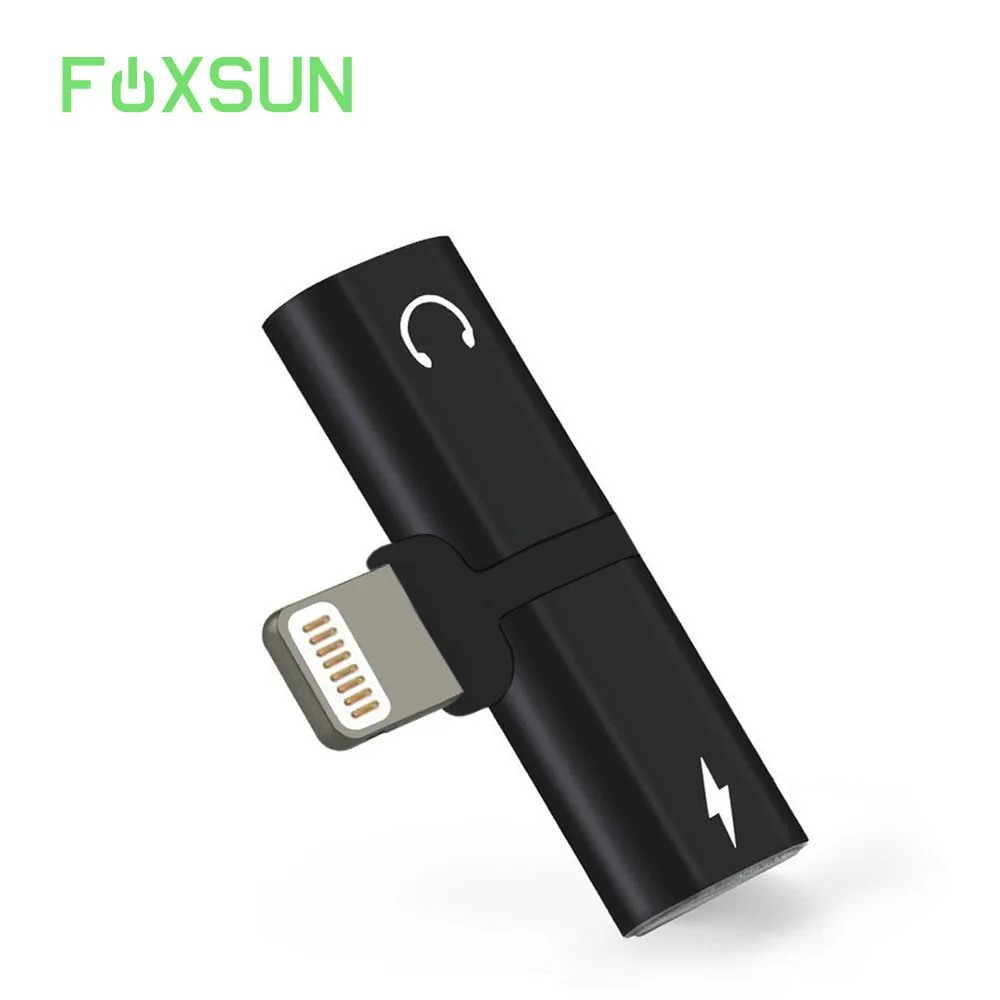 

Dual for Lightning Splitter Adapter Headphone Audio&Charge Adapter for iPhone 7//8//iPhone X, Compatible Music Control, Charge