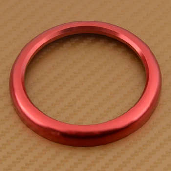 

beler Red Interior Dashboard Center Clock Compass Alloy Decor Ring Cover Trim Fit For Porsche Cayenne 2019 Accessories