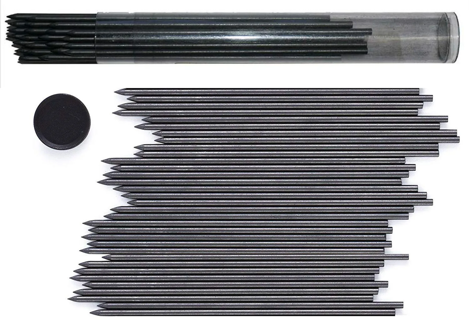 36 Pieces, 2.0 Mm HB #2 Lead Refills, Extra Bold Thickness, Break Resistant Lead/Graphite Lot