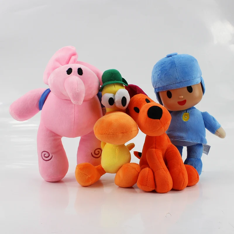 Новинка плюшевые игрушки Pocoyo 4 шт./лот 14 30 см Elly Pato Loula утка слон животные мягкие
