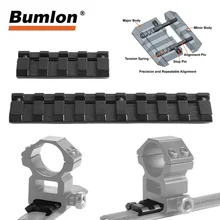 Кнопки в адаптер 11 мм до 20 мм железнодорожных конвертер Picatinny/Weaver Низкопрофильный 4 9 Слот рельс крепление Принадлежности для охоты HT1-0037