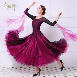 Индивидуальные бальные платье для танцев леди конкурс танцев платье Для женщин Танго Фламенко вальс Танцы обычаи настроить D-0378