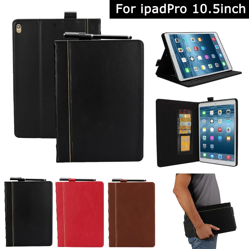 

Book Style Leather Tablet Cases For Apple ipadPro 10.5 Case Cover Super Quality for i pad 10.5 Shell for phone bag for 10.5"