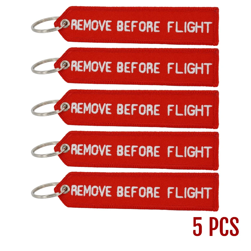 Remove Before Flight OEM Key Chains Berloques Red Embroidery Highlight Key Fobs Chains Jewelry Aviation Gifts Chaveiro Masculino (11)