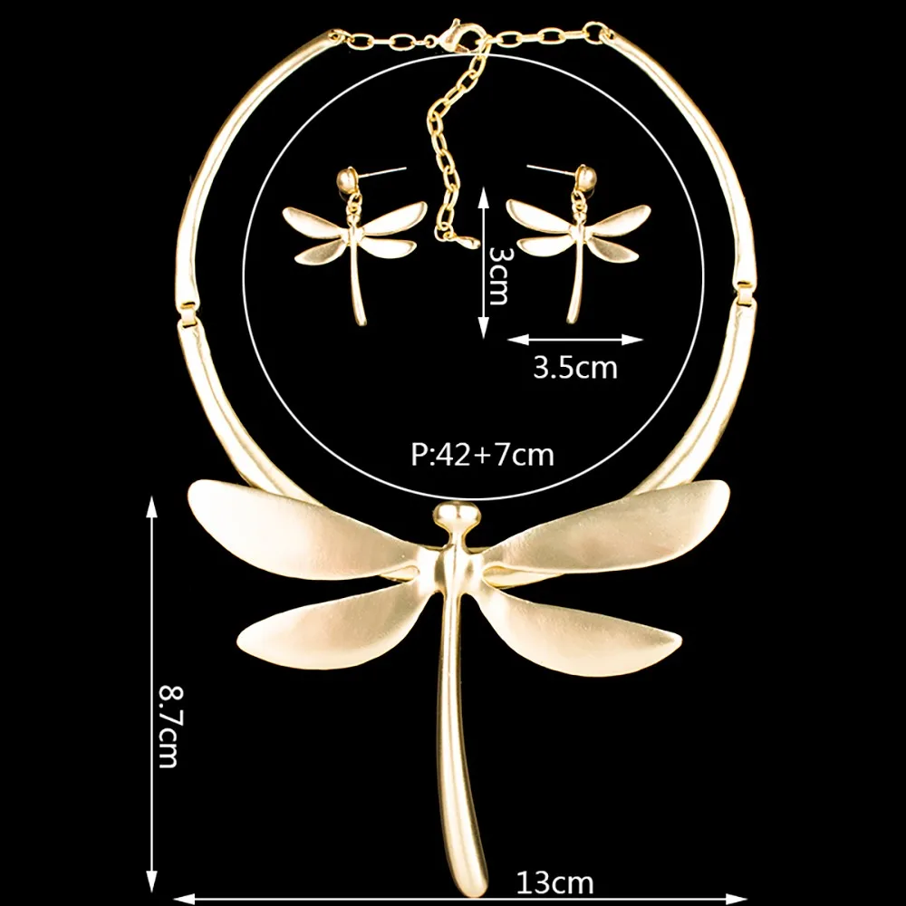 MS1504250 колье ожерелье Мода Стрекоза ювелирные наборы женское ожерелье серьги наборы свинец и никель бесплатно свадебные ювелирные изделия